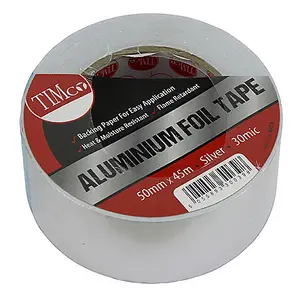 TIMCO Aluminium Foil Tape - 45m x 50mm