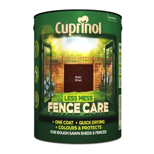 Cuprinol Less Mess Fence Care Rustic Brown 6L