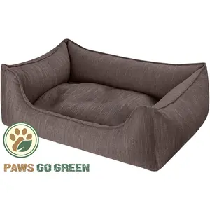 Eco Dog Orthopedic Polyester Pet Bed Brown / Extra Large (100cm W x 80cm D x 35cm H)