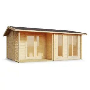 Lasita Cromwell 1 Summer House - 5.2m x 3.7m - Log Cabin with Double Glazing