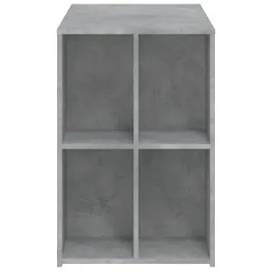 Berkfield Desk Concrete Grey 102x50x75 cm Engineered Wood