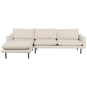 Right-Hand Corner Sofa VINTERBRO Light Beige Fabric Right Hand