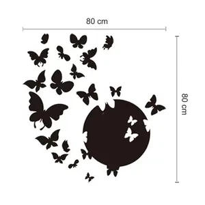 Mirror Butterflies Mix Mirror Stickers Nursery Home Decoration Gift Ideas 25 pieces