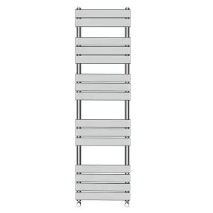 Rinse Heated Towel Rail Radiator For Bathroom Ladder Flat Panel Chrome 1600x450mm