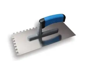 Stainless Steel Flooring Trowel 130mm x 270mm with Comfort Grip