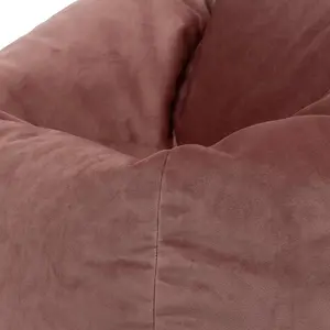 Glenys Classic Velvet Bean Bag Chair Dusk Pink