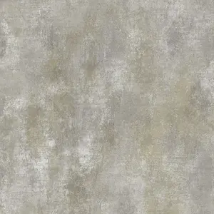 Grandeco Distressed Metallic Plaster Effect Plain Wallpaper, Grey