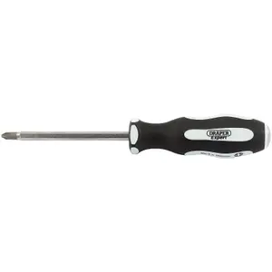 Draper 'Pound Thru' Cross Slot Soft Grip Screwdriver, No.2 x 100mm 35223