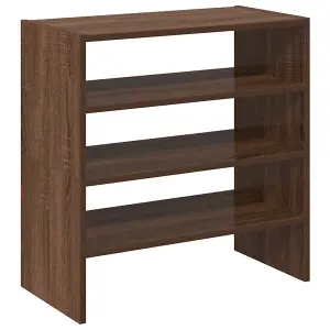 Berkfield Shoe Racks 2 pcs Stackable Brown Oak 60x30x30.5 cm