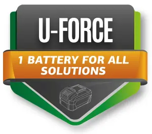 Daewoo U-FORCE Series 18V Cordless Angle Grinder 115mm + 2Ah Battery + Charger