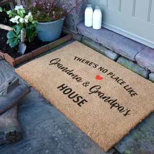 There's No Place Like Grandma & Grandpas House Doormat (90 x 60cm)