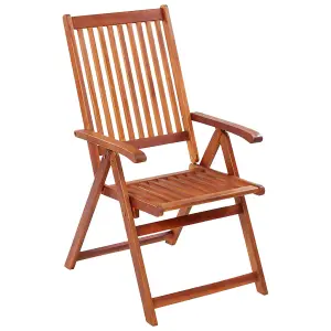 Berkfield Folding Garden Chairs 4 pcs Solid Acacia Wood