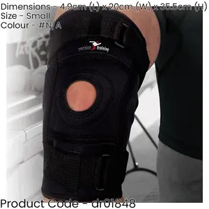 SMALL Neoprene Hinged Knee Support Joint Compression Strap Moderate Instability