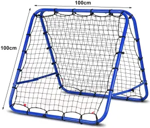 Costway Double-sided Football Training Net Pro Rebounder Net Kickback Target Goal