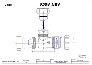 McAlpine S28M-NRV 1.25" Multifit In-Line Non-Return Valve