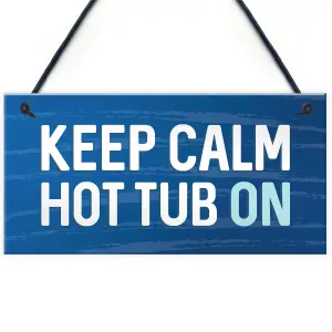 Hot Tub Sign Novelty Garden Summerhouse Plaque New Home Gifts Shed Plaque