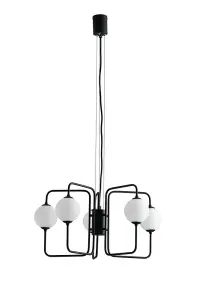 Luminosa Neutron 8 Light Globe Ceiling Pendant, Black Opal, G9