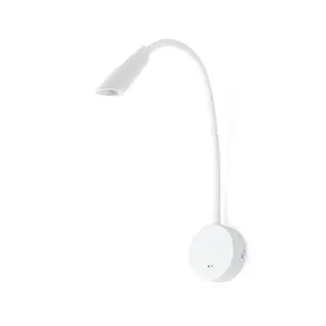 Luminosa Boken LED Indoor Wall Light Reading Lamp White