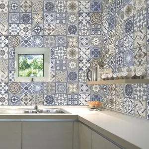 Walplus Iceberg Azulejo Victorian Combo Mix Tile Stickers