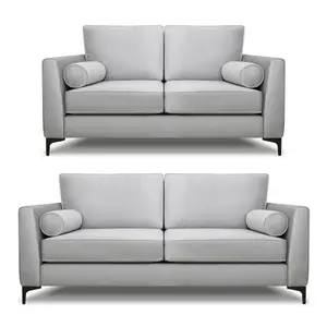 Modern Home Zara 3+2 Seater Sofa Set Silver