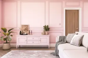 Hemway Chalk Paint Matt A5 Sample, Blossom Pink, Peel & Stick Swatch For Interior Walls Wood