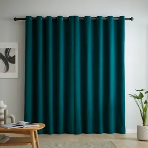 Wilson Blackout Thermal Curtains Green / 168cm Width x 213cm Drop