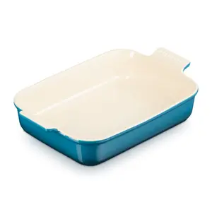 Le Creuset Stoneware Heritage Rectangular Dish Deep Teal / 32cm