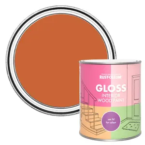 Rust-Oleum Tiger Tea Gloss Interior Wood Paint 750ml