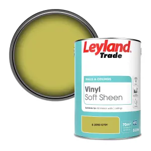 Leyland Trade Vinyl Soft Sheen Walls & Ceilings Emulsion Paint (S 2050-G70Y) - 5L