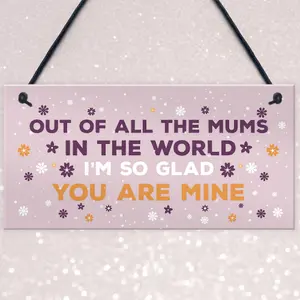 Special Mum Plaque Mum Birthday Christmas Gift From Daughter Son Gift For Her Hanging Plaque