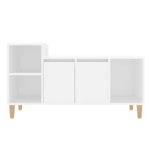 Berkfield TV Cabinet White 100x35x55 cm Engineered Wood