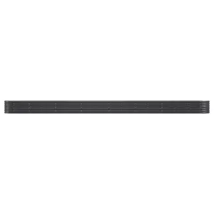 Berkfield Garden Planter Powder-coated Steel 620x80x36 cm Anthracite