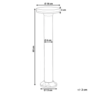 Solar Outdoor LED Bollard Lamp Black TARKIO