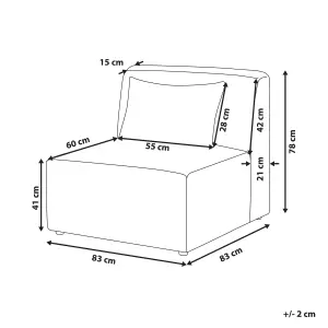 Jumbo Cord 1-Seat Section Off White LEMVIG