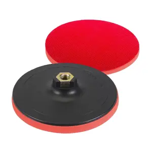 Hook & Loop 125 x 10mm Rubber Backing Pad for Angle Grinder Sander Polisher Disc