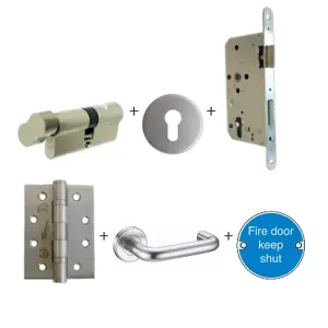 UAP Firemongery Sashlock Pack Satin Stainless Steel