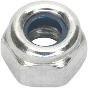 100 Pack of Zinc Plated M4 Nylon Locknut Bolts - DIN 982 with 0.7mm Pitch