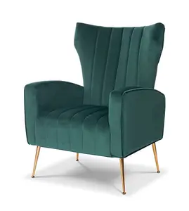 Velvet Emerald Green Talia Accent Chair