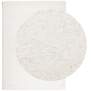 Shaggy Rug PAMPLONA High Pile Modern Cream 240x340 cm