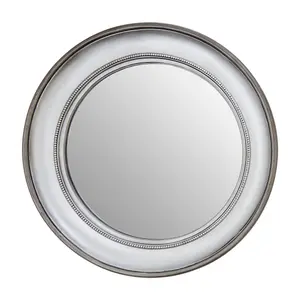 Interiors by Premier Mirrored Glass Round Wall Mirror