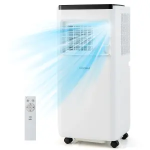 Costway 7000 BTU Portable Air Conditioner Mobile AC Unit 24H Timer w/ Fan & Dehumidifier Mode