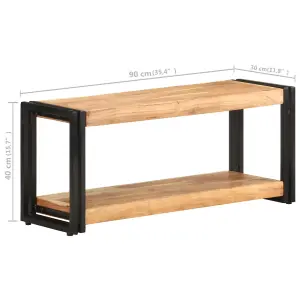 Berkfield TV Cabinet 90x30x40 cm Solid Acacia Wood