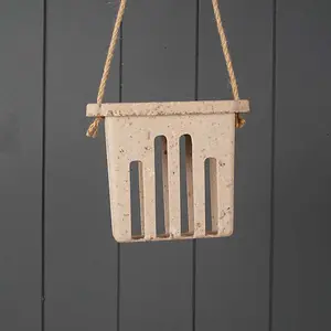 Earthy Sustainable Coffee Suet Cake Bird Feeder