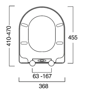 Roper Rhodes D Shaped Replacement Toilet Seat - Vitra S50 Villeroy & Boch Pura