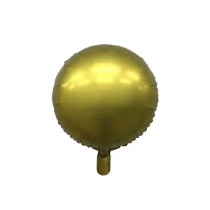 Realmax Round Foil Balloon Gold (One Size)