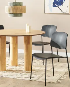 Set of 4 Dining Chairs ASTORIA Black