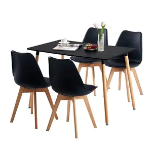 Nero 2 - Person Dining Set Black / Beech / Black