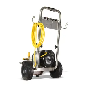 V-TUF 240T - 240v Compact, Industrial, Mobile Electric Pressure Washer - 1450psi, 100Bar, 12L/min (TOTAL STOP)