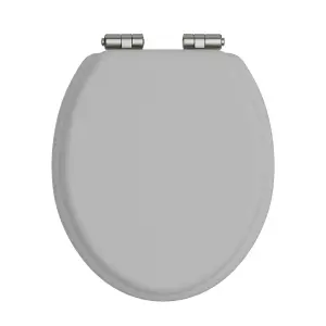 Heritage Toilet Seat Soft Close Vintage Gold Hinges Dove Grey TSDGR100SC