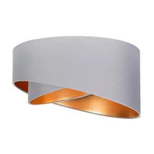 ValueLights Trekan Grey Ceiling Pendant Shade